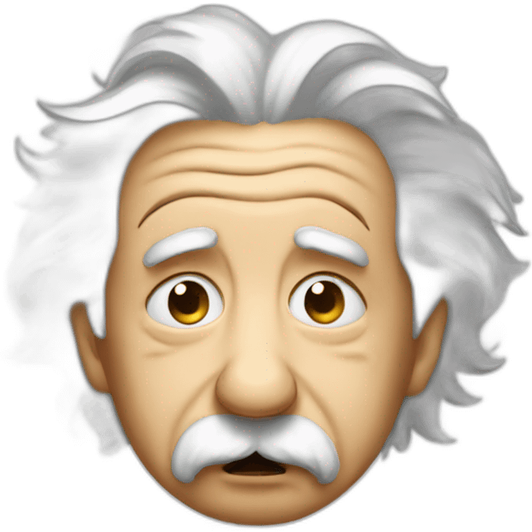 Einstein crying emoji