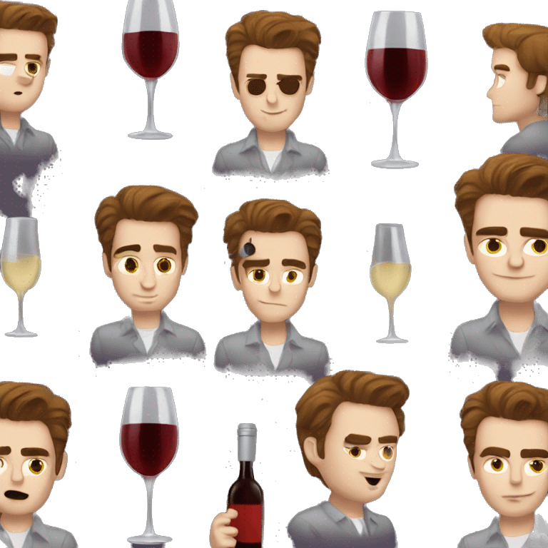 edward cullen drinking wine emoji