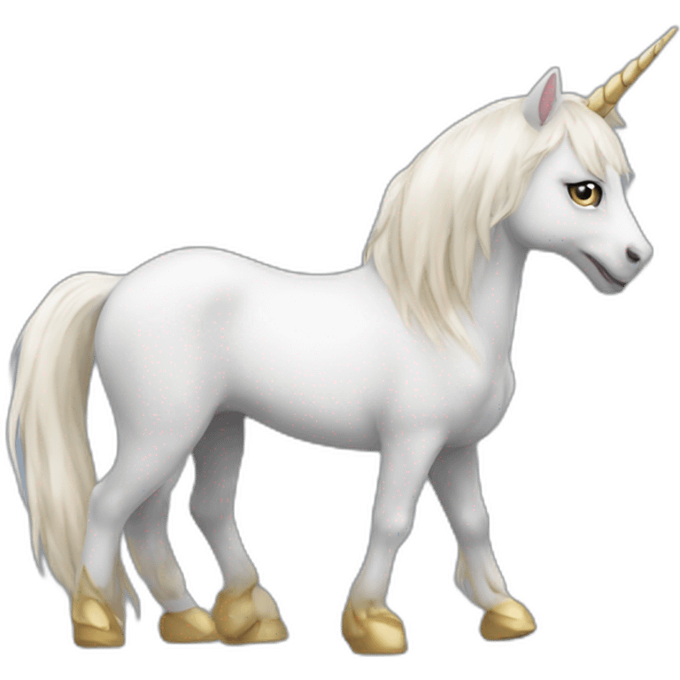 Chat sur licorne emoji