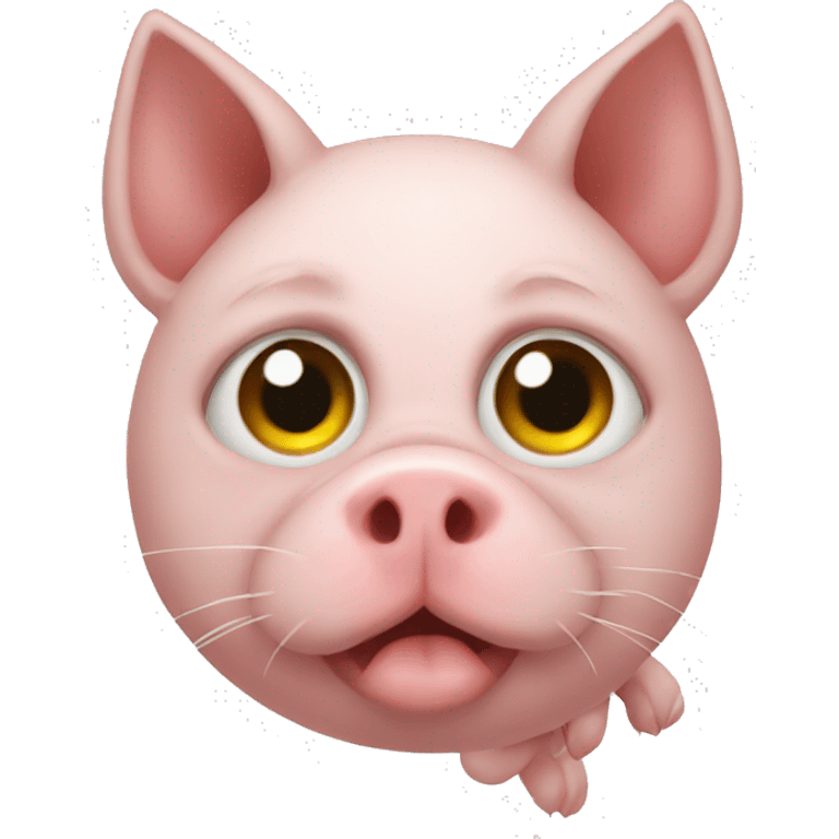 pig cat emoji