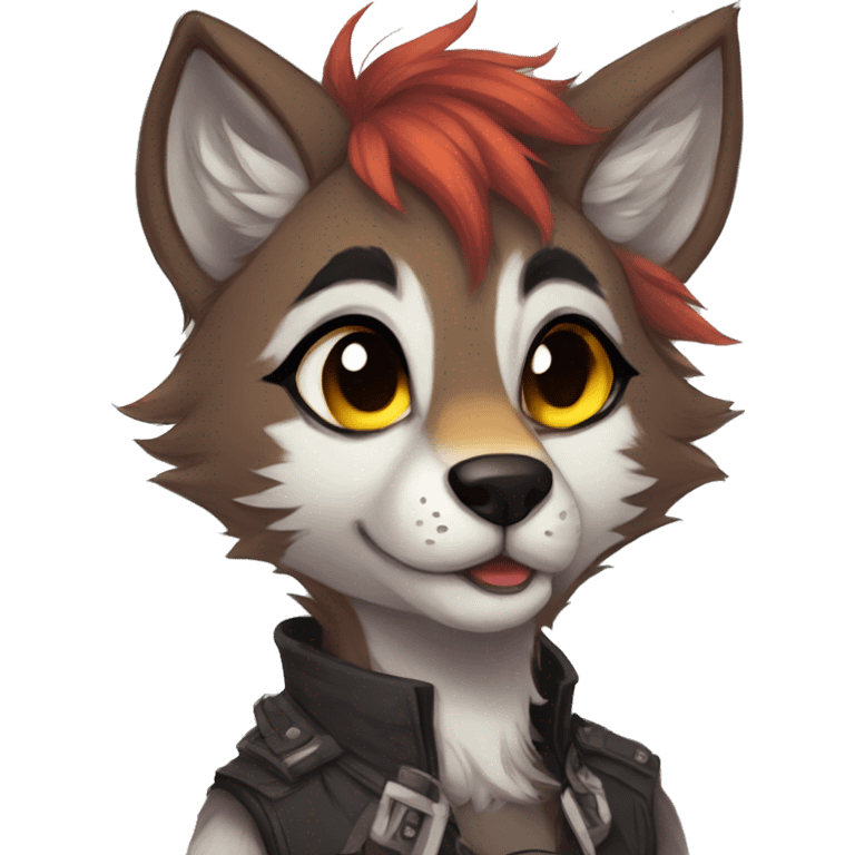 Edgy anthro furry by Falvie, LiLaiRa, AngieWolf emoji