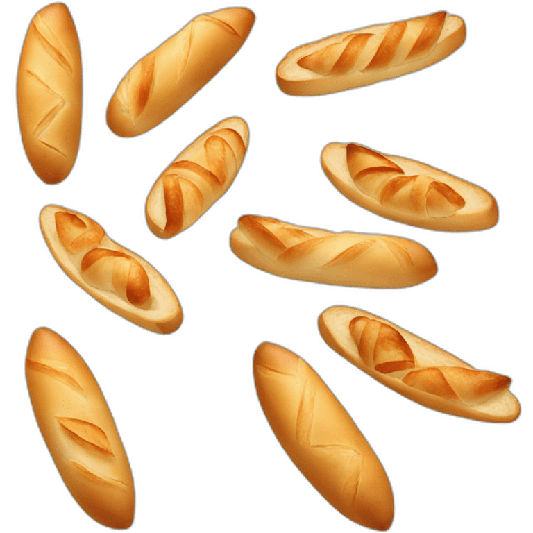 A baguette isan  infinite sign emoji