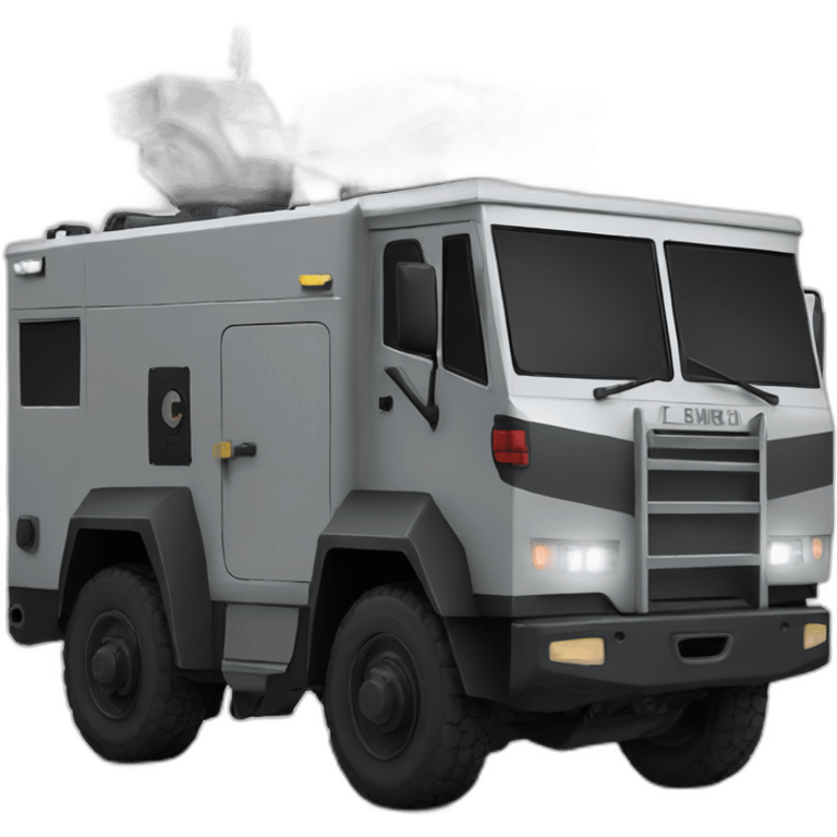 riot control vehicle emoji