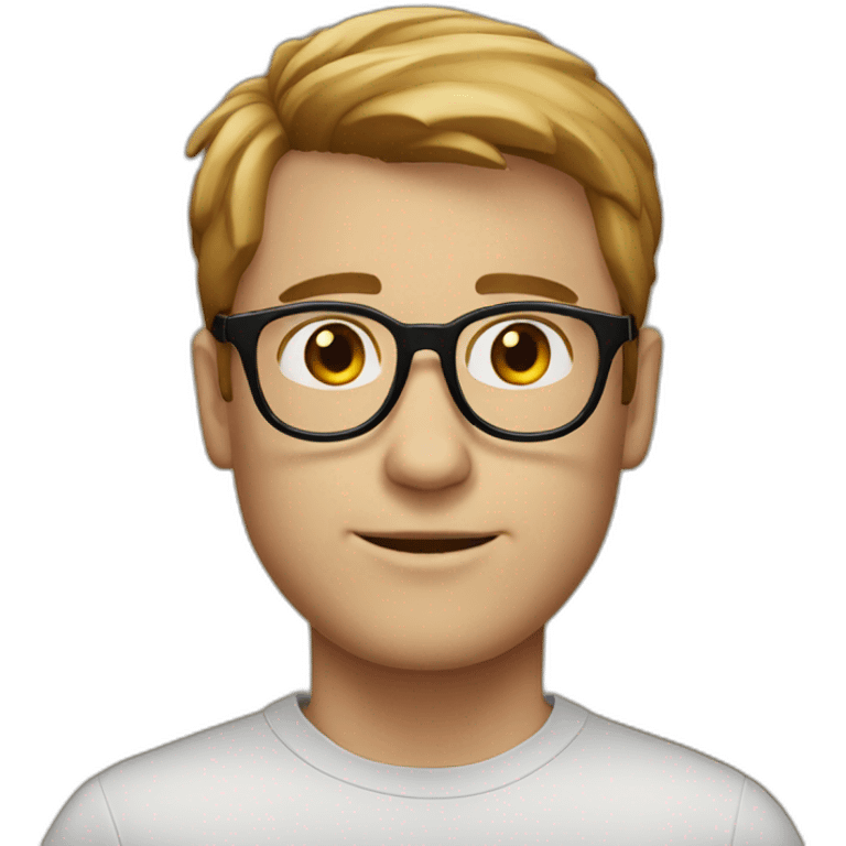 white-male-brown-hair-black-round-glasses emoji