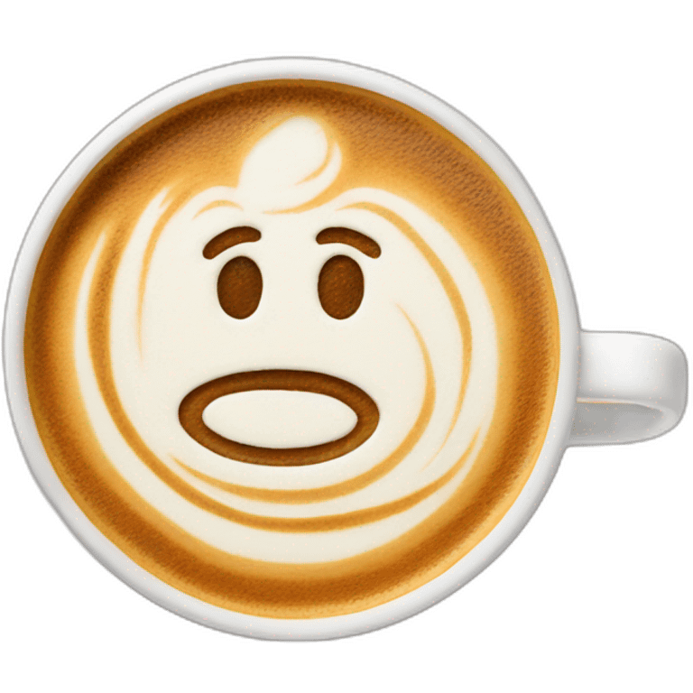 latte art emoji