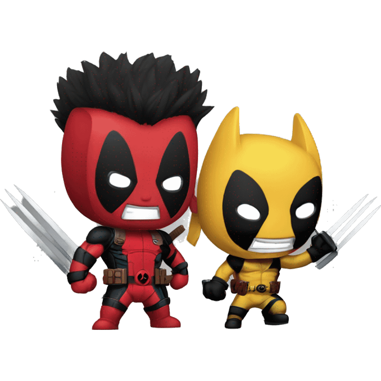 Deadpool and wolverine epic, UHD, high quality  emoji