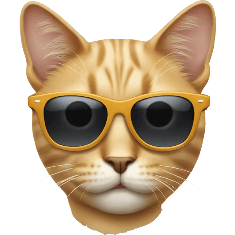 Cat wearing sunglasses  emoji