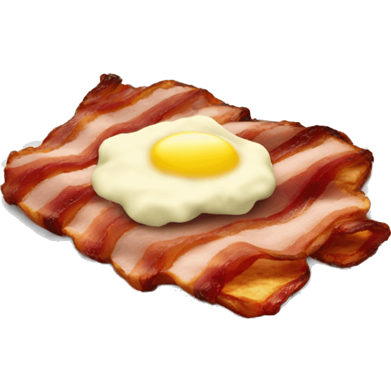 smoked bacon with  mashed potato emoji