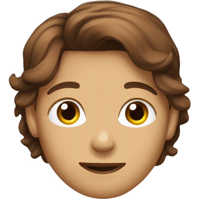 Brown hair clip  emoji