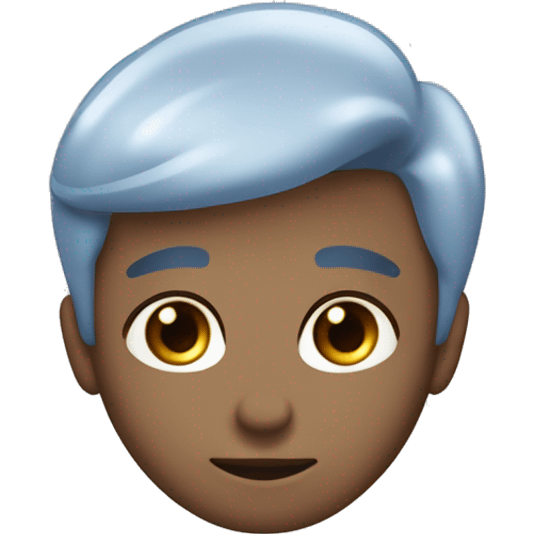 I'm blue-eyed with an oval and moderately thin face, a little pumped up and have a European appearance. Hair color is dark European - that is, closer to light emoji