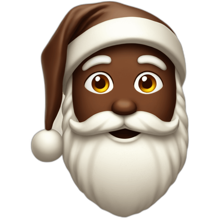 chocolate santa emoji