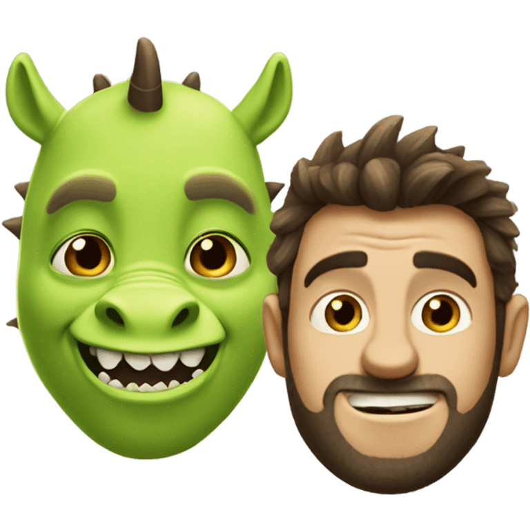 Sherk and donkey emoji