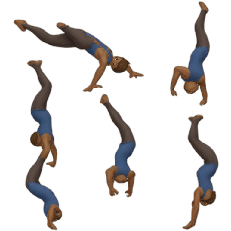 medieval circus acrobat doing a backflip emoji