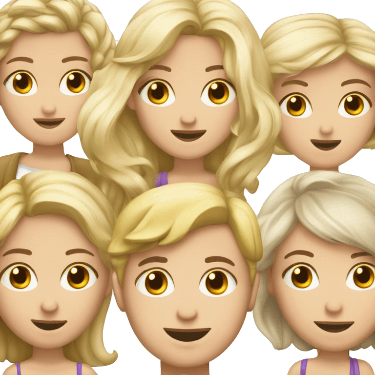 Blonder Junge und brünettes Mädchen Kuss emoji