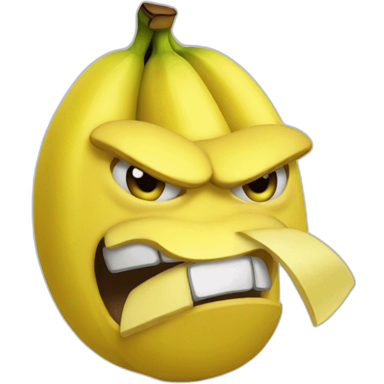 angry banana emoji