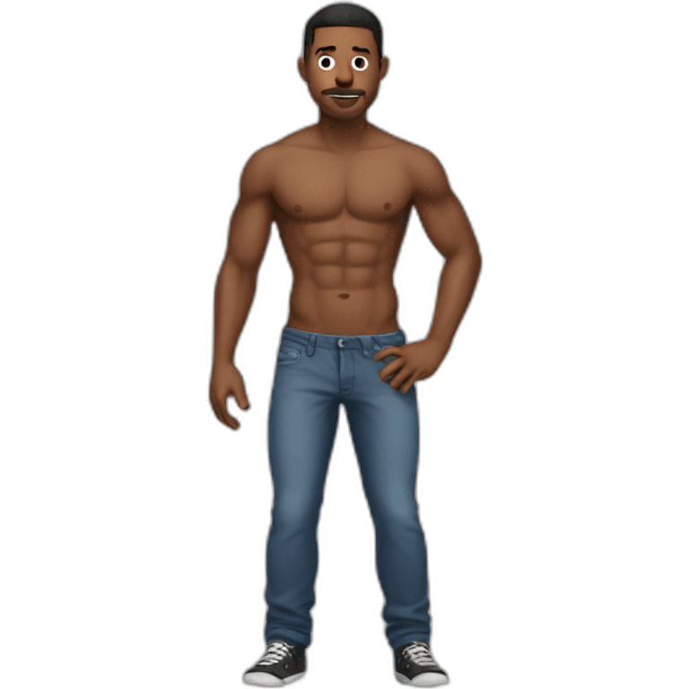 guy with sixpack emoji