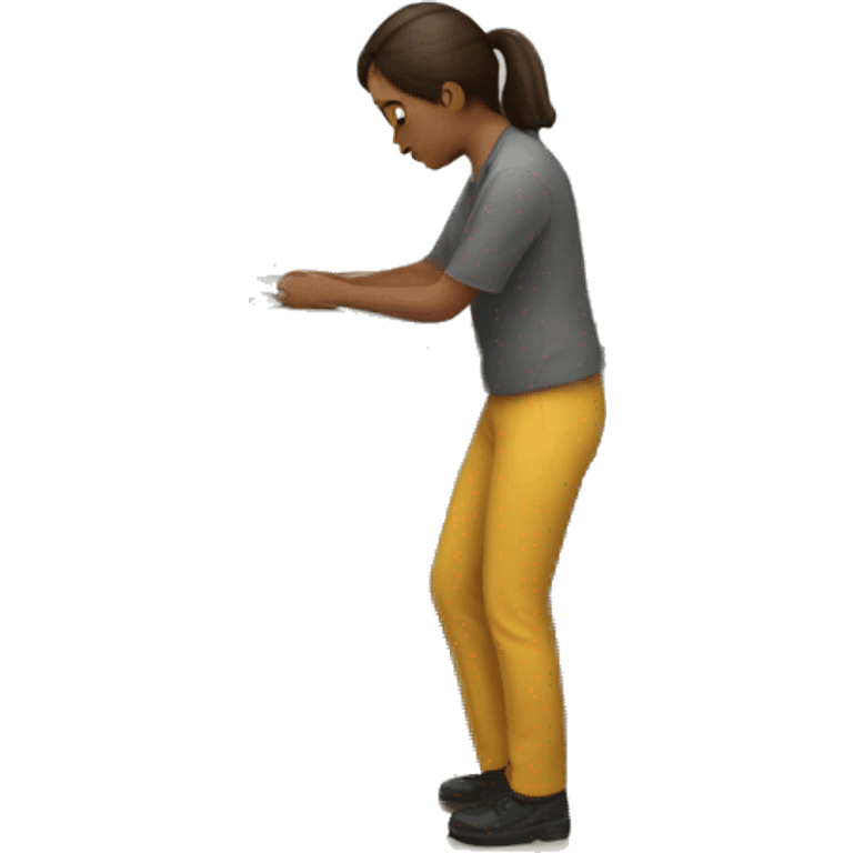 person preparing to be ready emoji