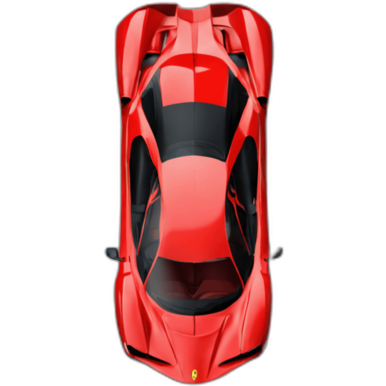 Hiperrealist-Ferrari SF90 in red emoji