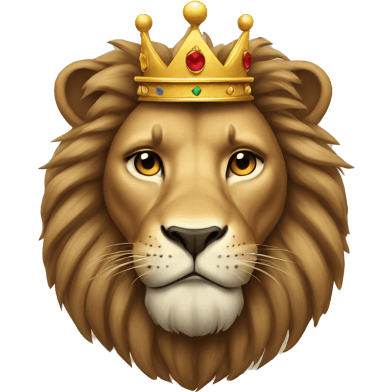 Lion with crown emoji