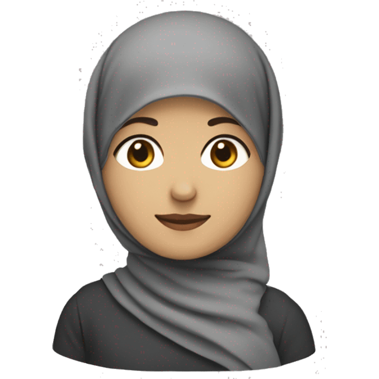 Hiijab berwarna putih  emoji