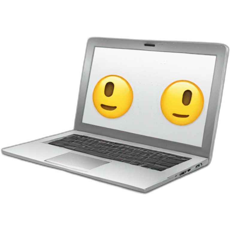 modern and cool laptop image emoji