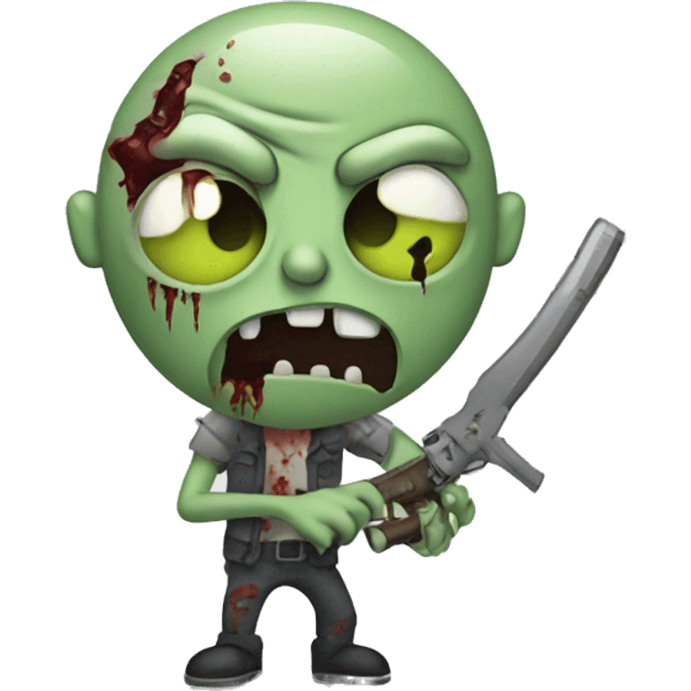 Zombie with weapons emoji