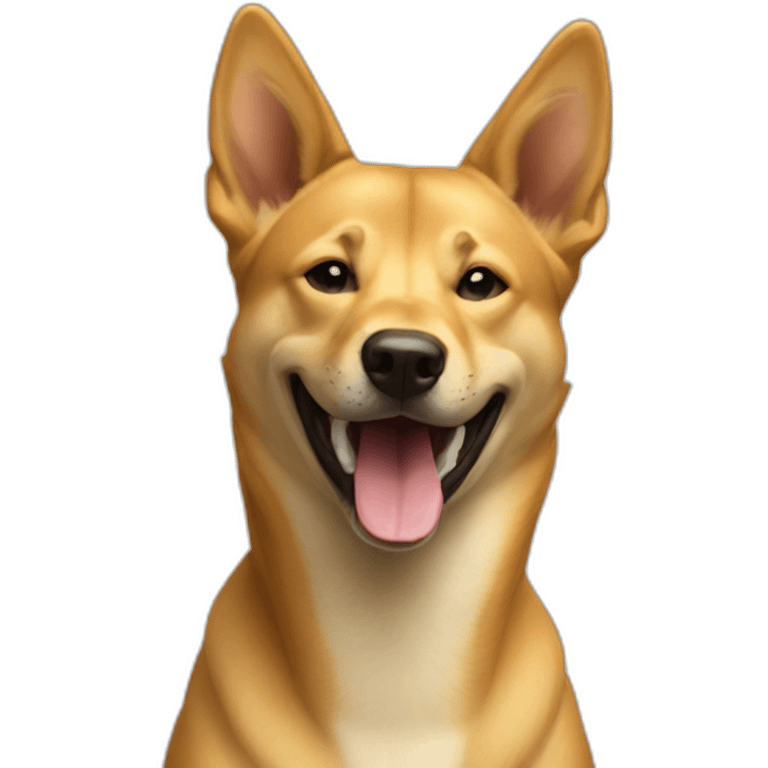 smiling carolina dog emoji