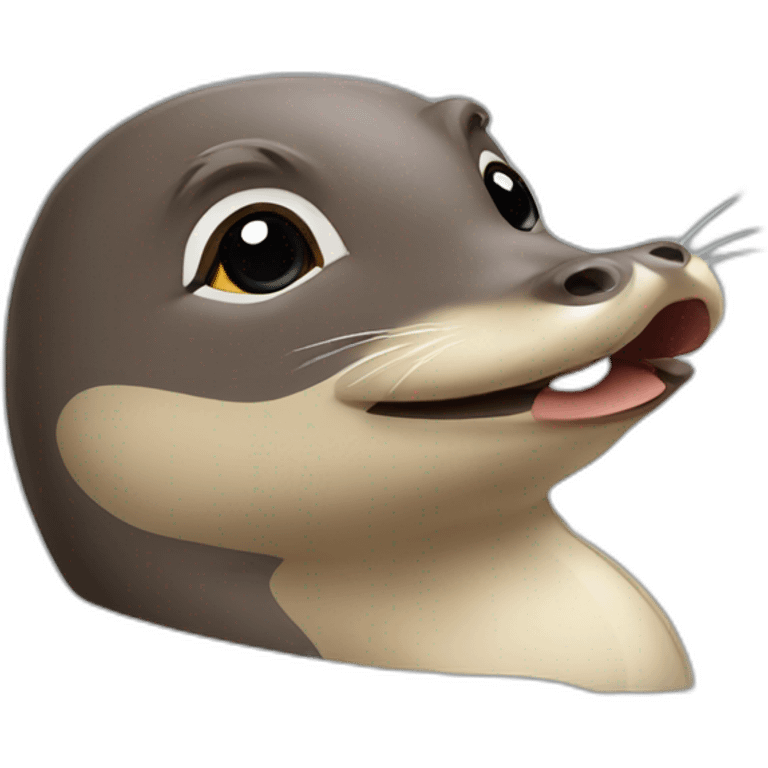 Canard loutre amour emoji