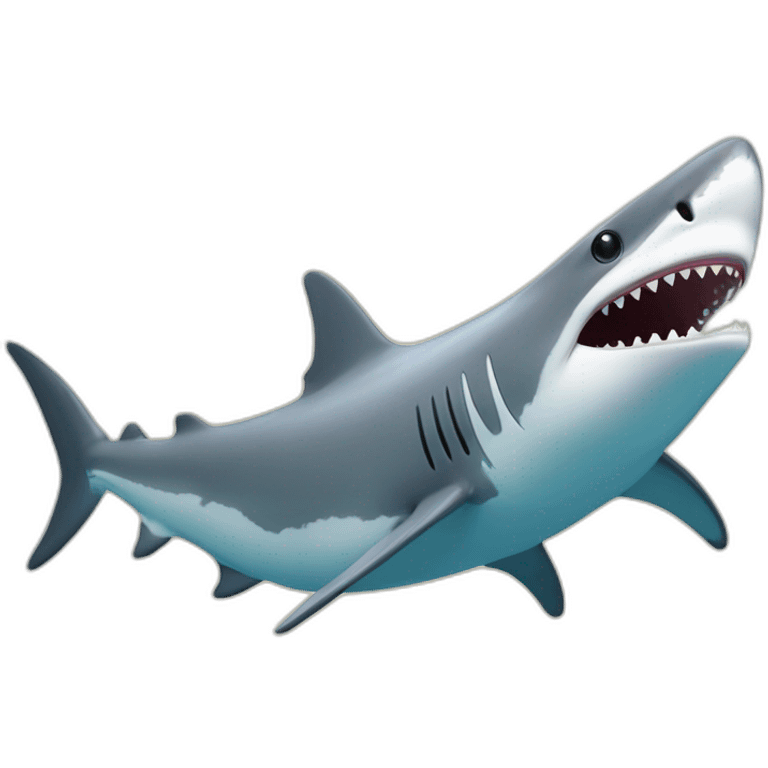 Un requin qui fume emoji