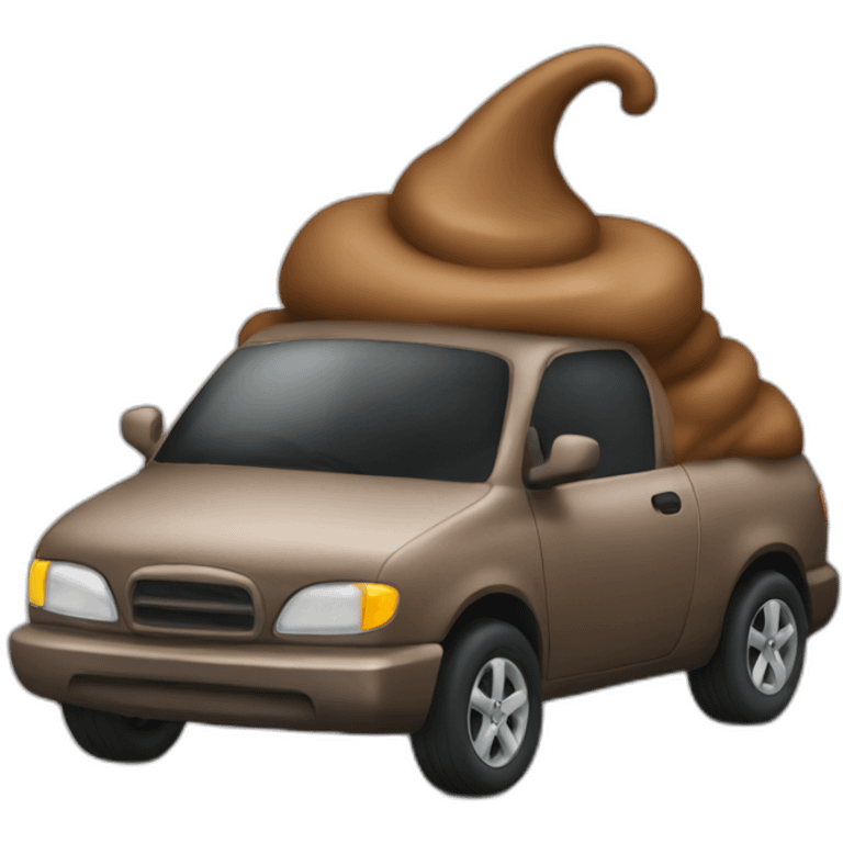 poop car emoji