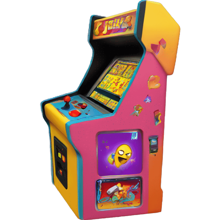 arcade game 80's emoji