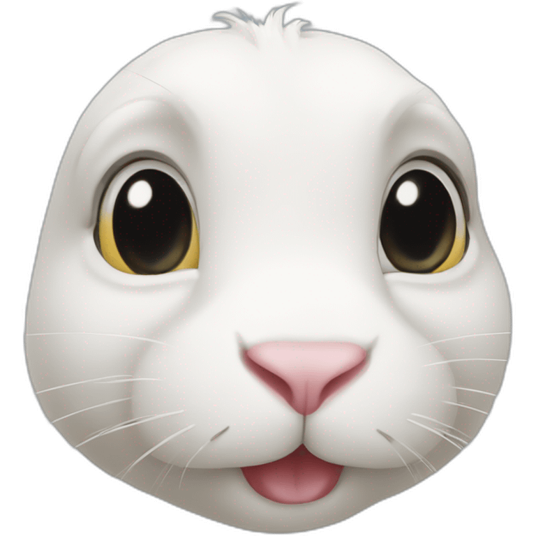 so qute rabbit face emoji