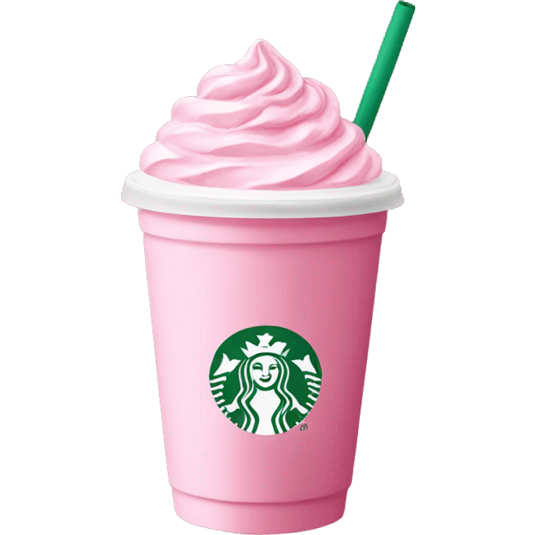 Preppy pink Starbucks drink  emoji