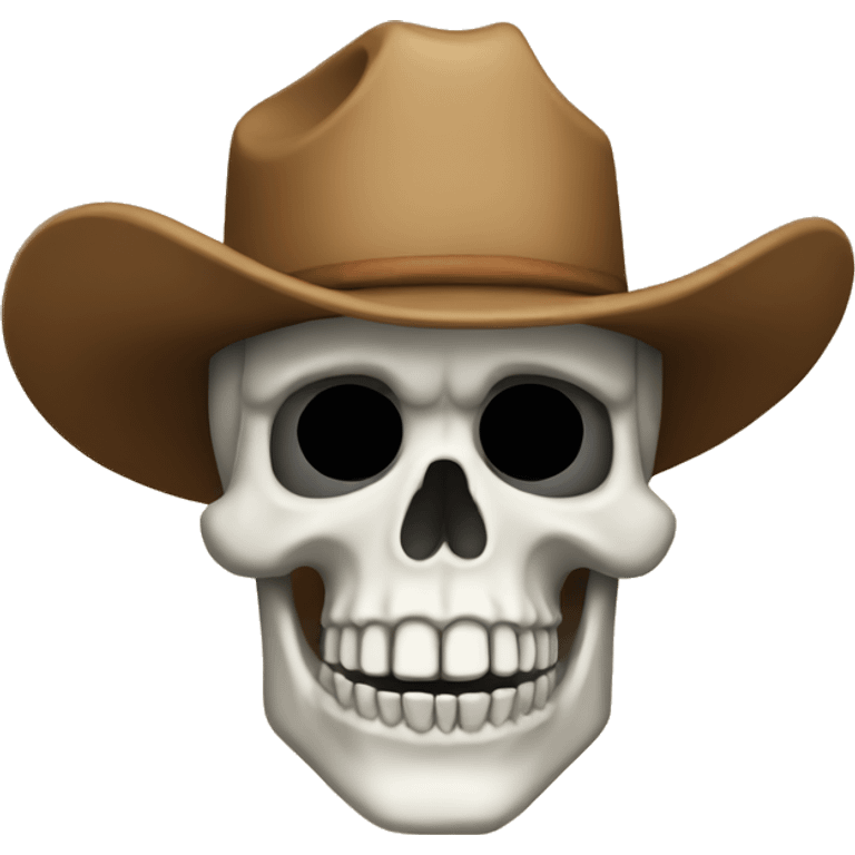 Skeleton with a cowboy hat emoji