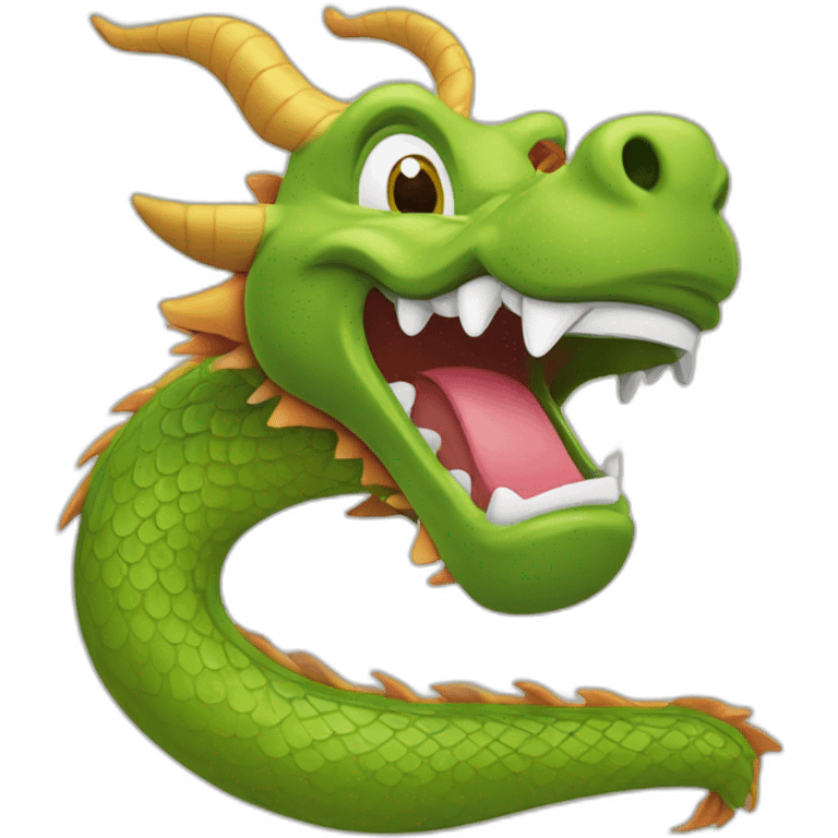 Chinese dragon laugh carton emoji