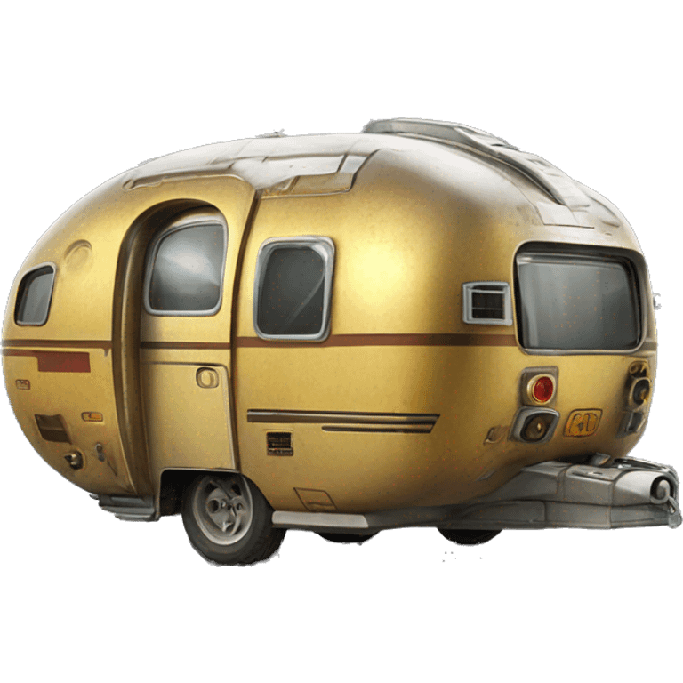  Side shot 1973 caravan C-3PO tarnished from space with rear wing  emoji