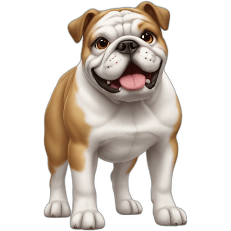 Dog Bulldog full-height emoji