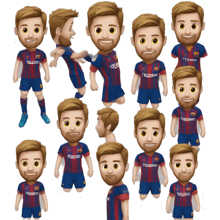 messi with a fica team t-shirt emoji