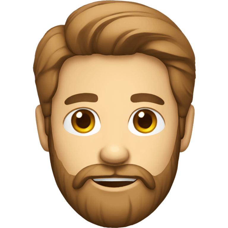 friendly bearded man in shirt emoji