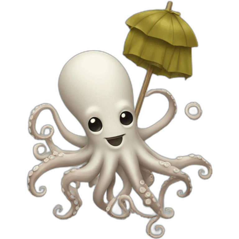 OCTOPUS BUSINESSMAN WITH LOOSE TENTACLES SWINGING emoji