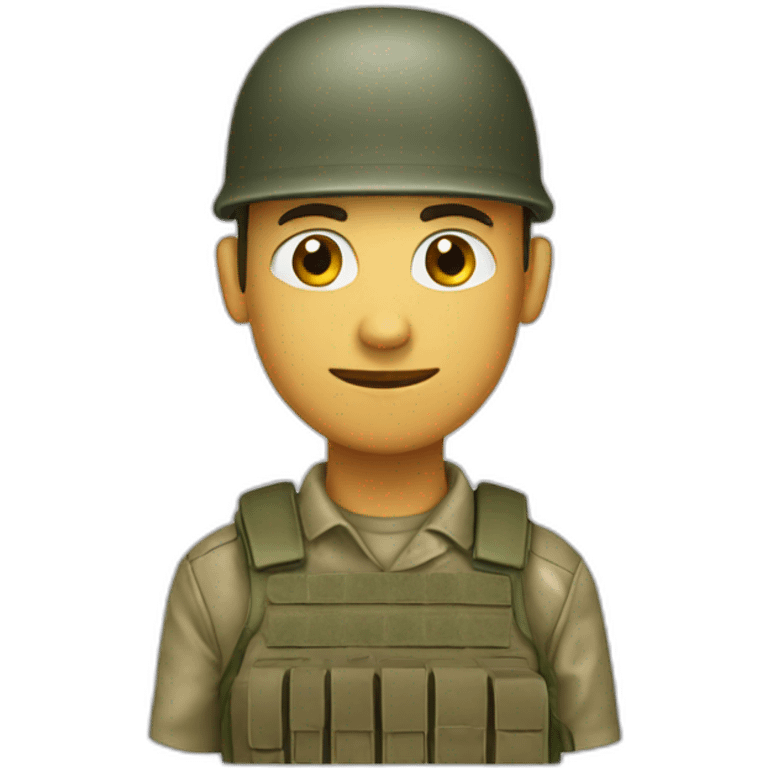 Soldier white emoji