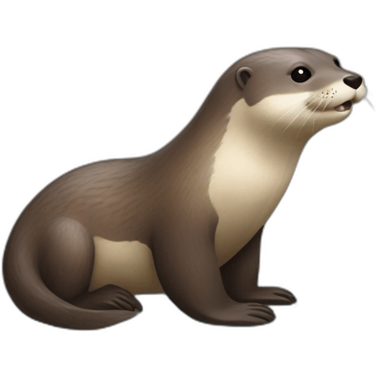 Une loutre sur une loutre emoji