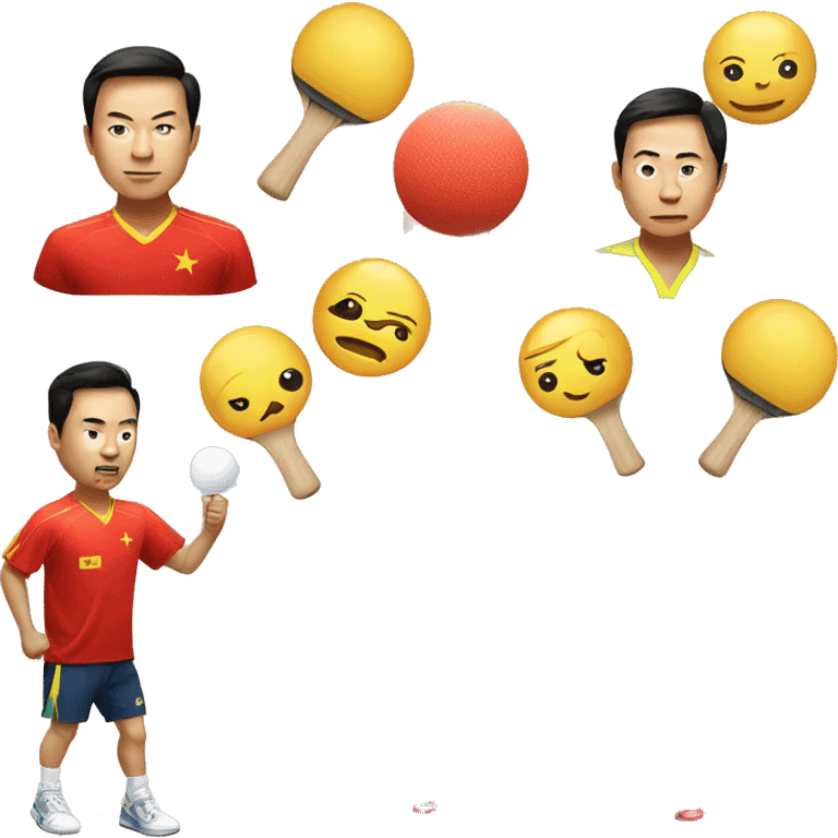 chinesse table tennis  emoji