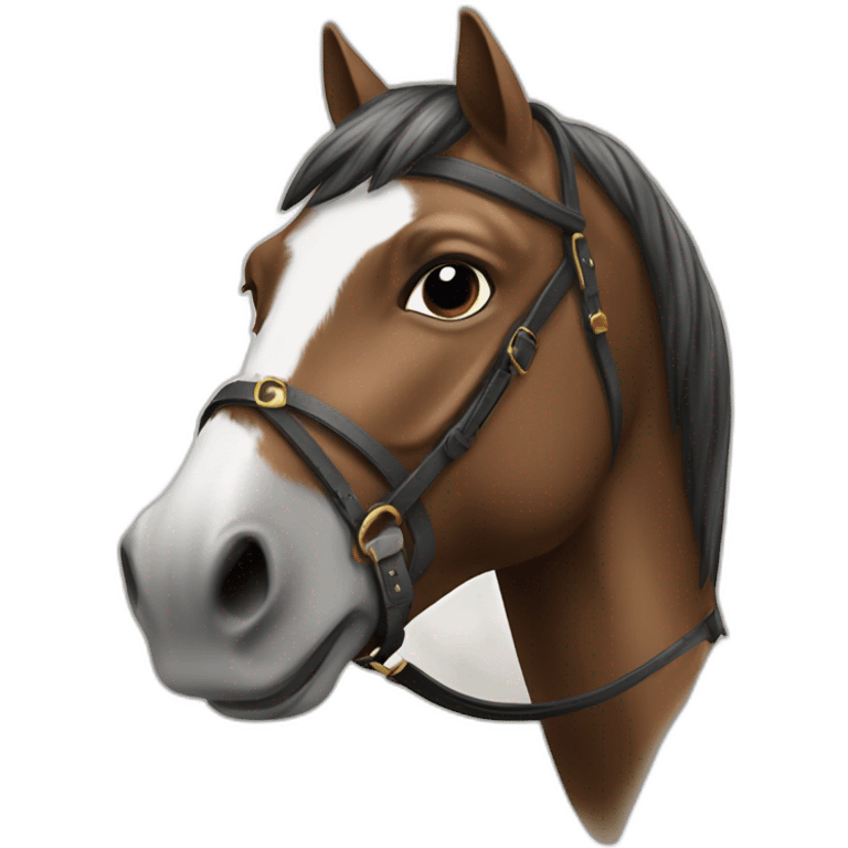 Cheval avec selle emoji