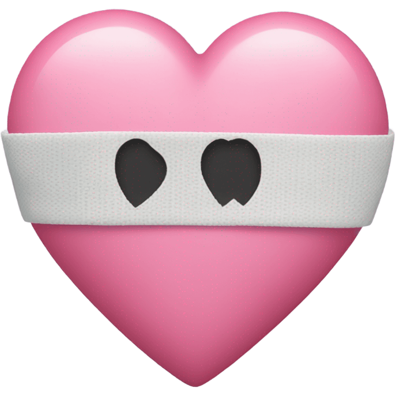 Heart with bandage pink emoji