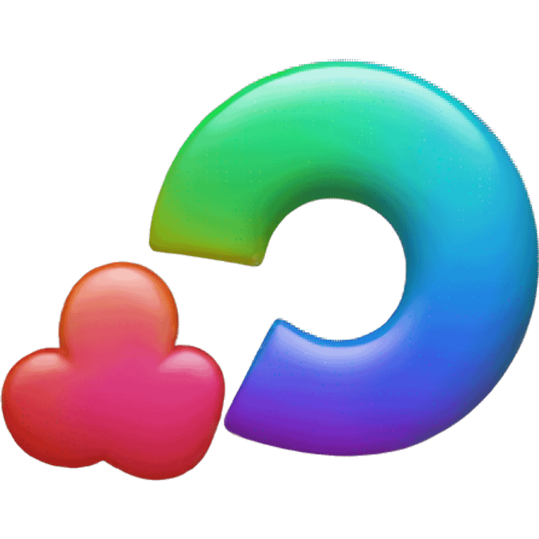 the letters 'WAD' in front of a rainbow emoji