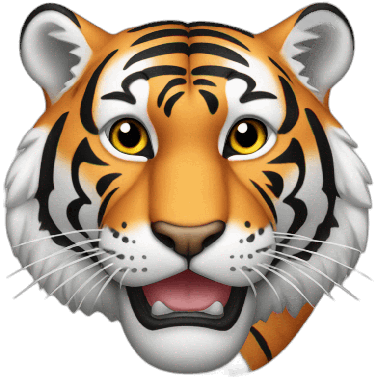 Tiger with brand Flesh Air emoji