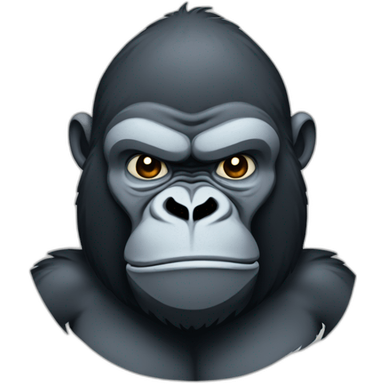 Very Sad buff Gorilla emoji