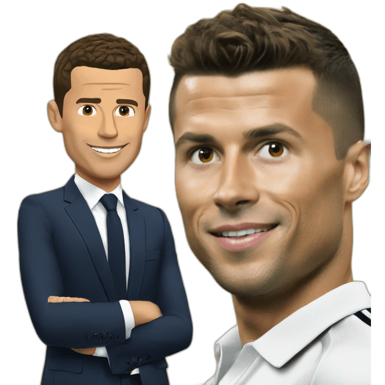 Ronaldo avec macron emoji