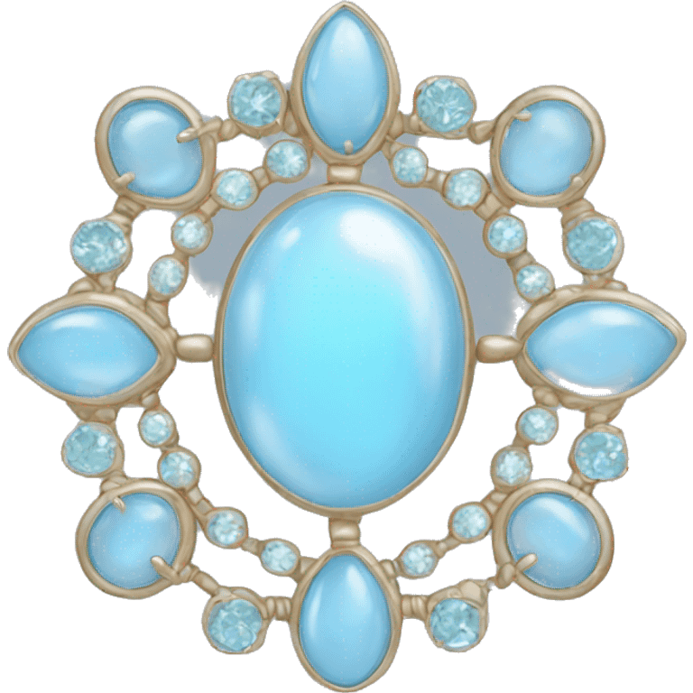 pale blue jewelry emoji